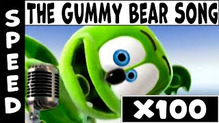 The Gummy Bear Song Speed X100 (Gradual Accseleration)