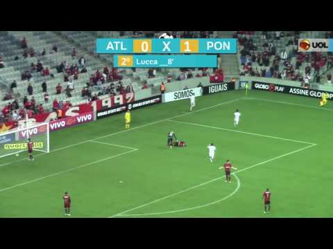 GOL DA PONTE PRETA - LUCCA - ATLÉTICO-PR X PONTE PRETA - 23/07 - BRASILEIRÃO 201