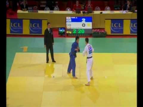 JUDO 2009 Tournois de Paris: Jae-Bum Kim 김재범 (KOR) - Kalem Kachur (CAN)