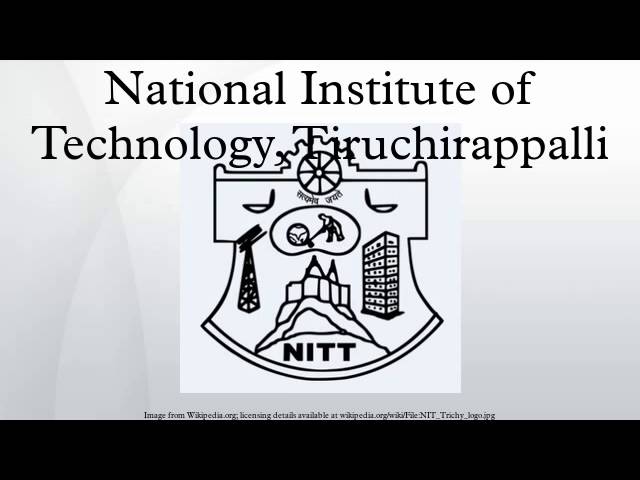 National Institute of Technology, Tiruchirappalli vidéo #1