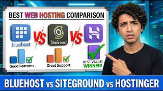 Best Web Hosting 2025 🔥 Bluehost vs SiteGround vs Hostinger Hosting Platform for WordPress / Blog