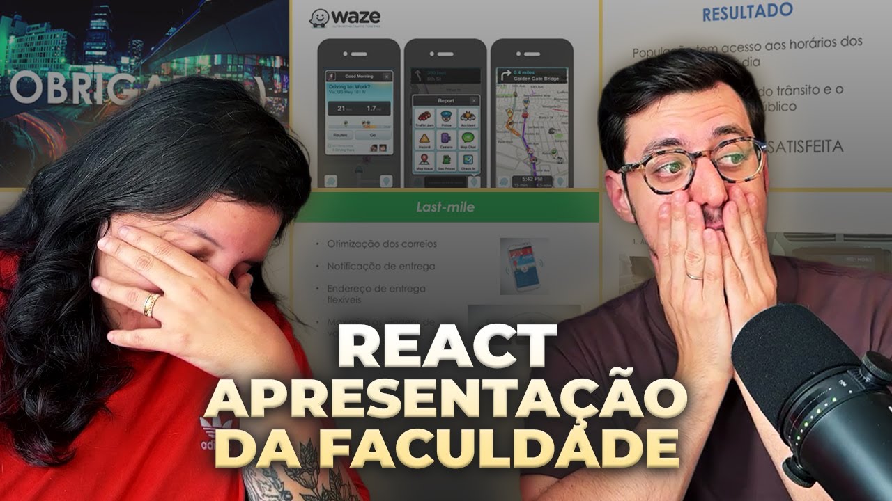 REAGINDO a uma APRESENTAÇÃO de SLIDES do Breno da época da FACULDADE