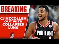 Trail Blazers star CJ McCollum suffers collapsed lung, out indefinitely | CBS Sports HQ
