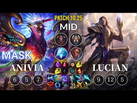 RNW Mask Anivia vs Lucian Mid - KR Patch 10.25