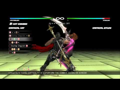 Dead or Alive 5: Last Round - Hayabusa Combo Challenge [60 FPS]