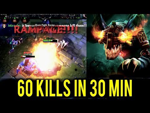 9600 MMR Slark Fountain Farming - 60 kills in 30 min
