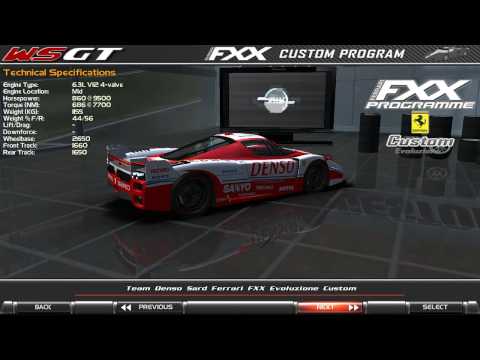 GTR2 - WSGT FXX Evoluzione MOD - All Cars ( Custom Programme Class ) [HD]