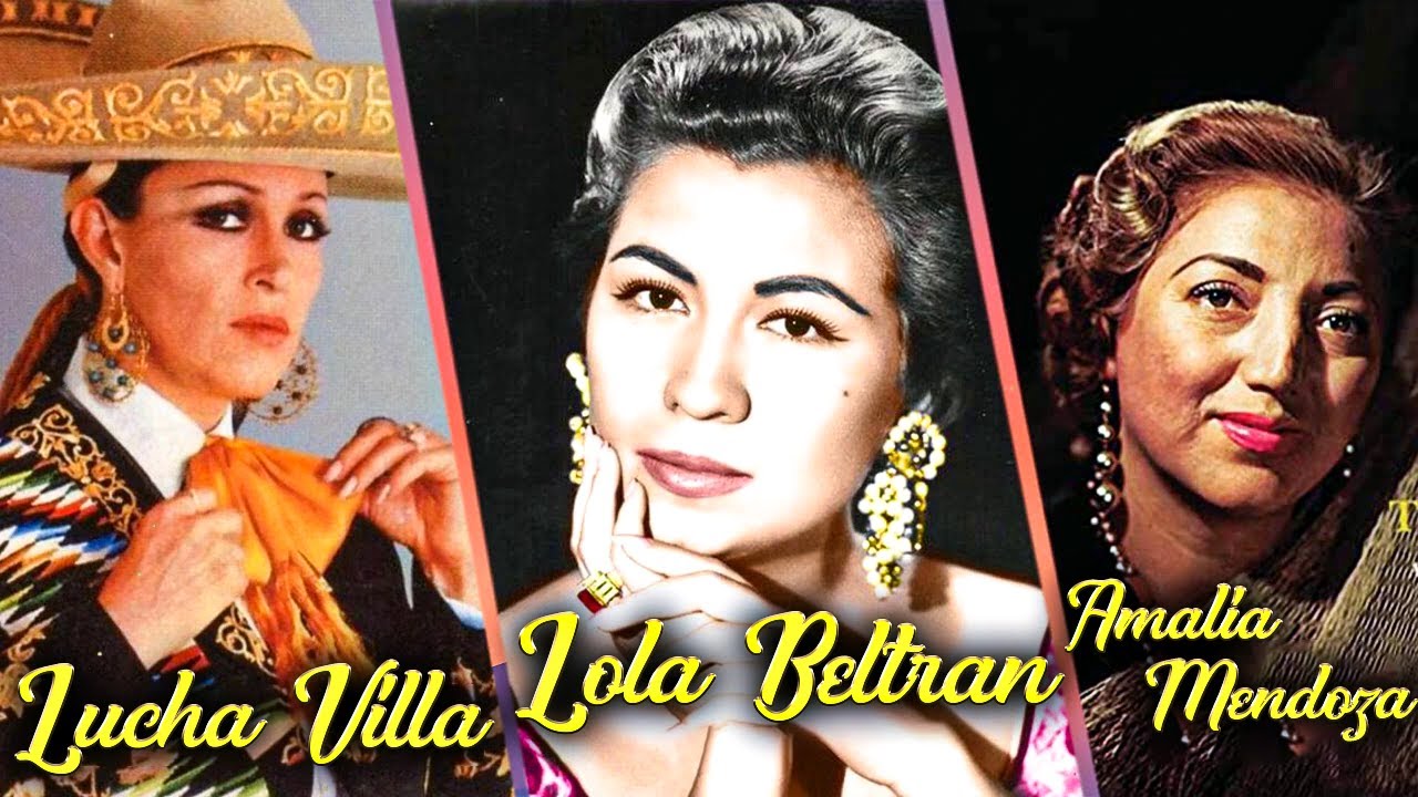 RANCHERAS MEXICANAS SOLO PARA MUJERES MIX - LUCHA VILLA, AMALIA MENDOZA, LOLA BELTRAN ...