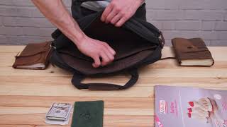 Сумка текстильна для ноутбука 20182 Vintage чорний