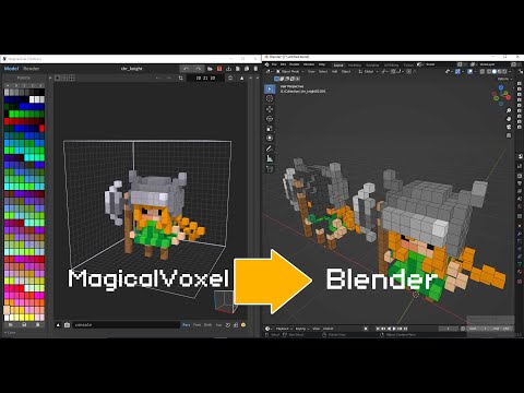 Voxel to 3D Blender_very clean Mesh + Material