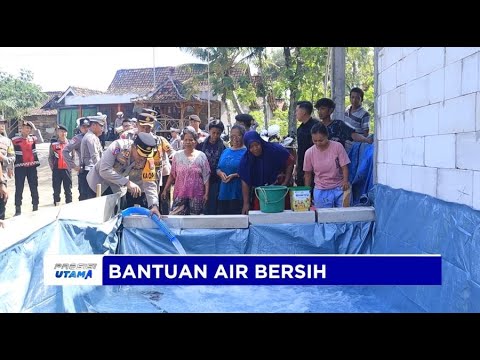 POLRES NGAWI SALURKAN BANTUAN AIR BERSIH