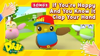 Download lagu If You're Happy And You Know It Clap Your Hand | Nursery Rhimes for Kids | Didi & Friends English mp3