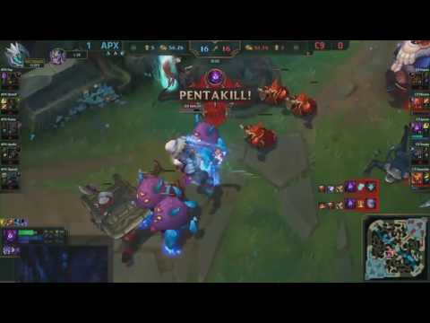 C9 Jensen - PENTAKILL Malzahar (NA LCS Summer 2016: APX x C9)