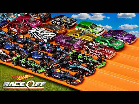 Hot Wheels Super Treasure Hunts vs  Formula 1 Cars Drag Race Tournament