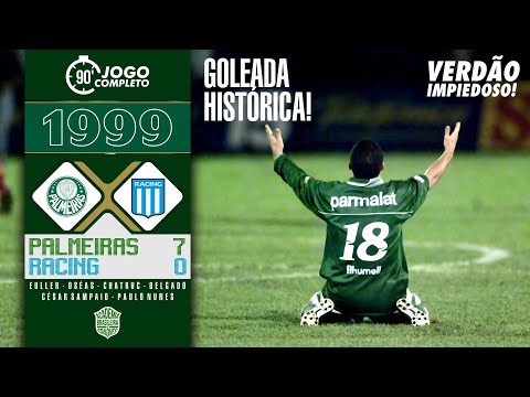 Palmeiras 7x0 Racing | 1999 | A impiedosa goleada do verdão os argentinos!🔥⚽