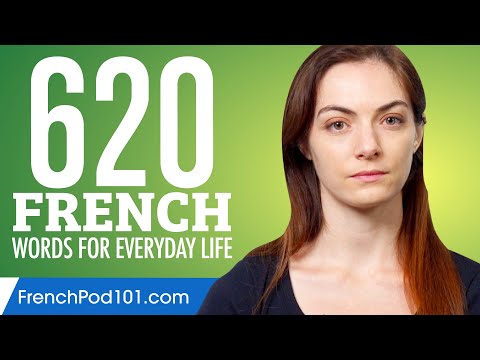 620 French Words for Everyday Life - Basic Vocabulary #31