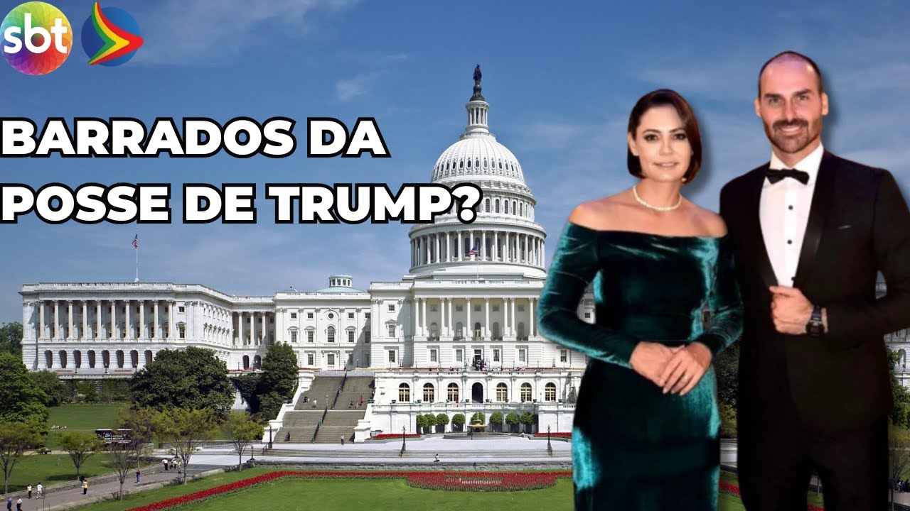 por que MICHELLE e EDUARDO BOLSONARO não puderam ir à POSSE DE TRUMP?