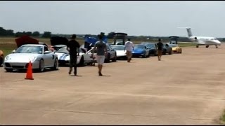 preview picture of video 'TSS: Side by Side Airfield Racing -- AMS, UGR, DP, Supras, Vettes and more...'