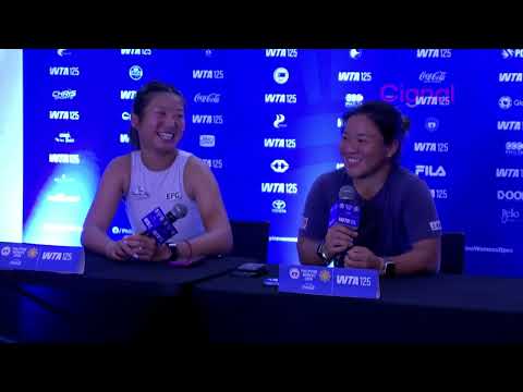 Eudice Chong and Liang En-shuo - Manila WTA 125 Doubles Champions!