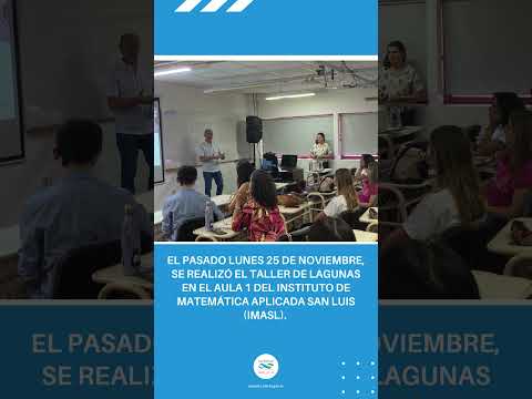 🟢 SE REALIZÓ UN TALLER DE LAGUNAS EN EL IMASL