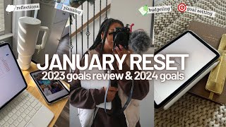 JANUARY MONTHLY RESET ROUTINE + 2023 RECAP & 2024 RESET | budgeting, reflections, goals, bucket list