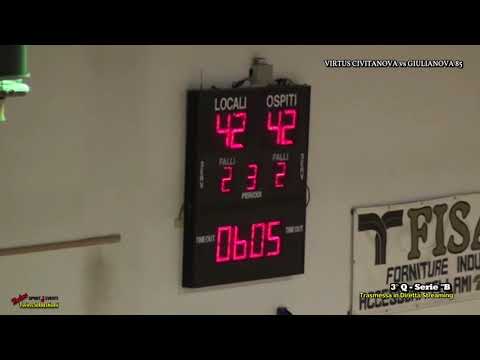 3°/4°Q  ROSSELLA VIRTUS CIVITANOVA vs BASKET GIULIANOVA 85 16/02/2020 TwinsSebastiani