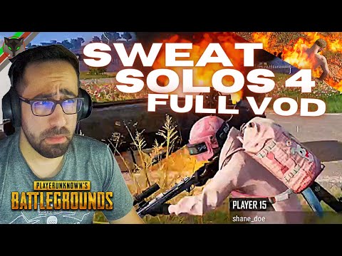 Sweat Solos Tournament #4, Fully Edited VOD - PUBG Tournament Gameplay, Custom Community Games