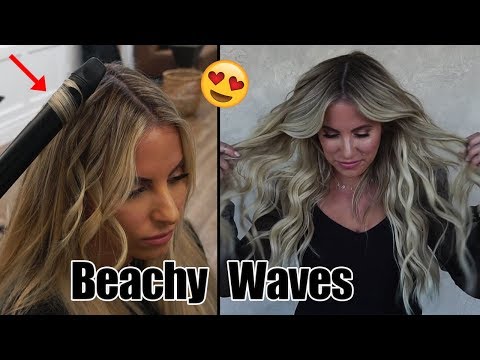 HOW TO create the BEST Beachy Curls! Hair Tutorial |...