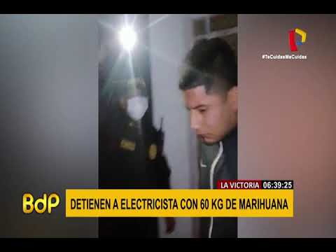 La Victoria: detienen a joven electricista que vendía droga en su vivienda