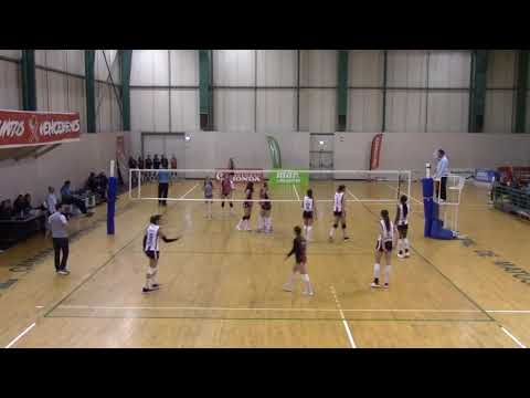 Cassie Baird - Leixoes Sport Club (Red&White Stripes) vs PortoVolei