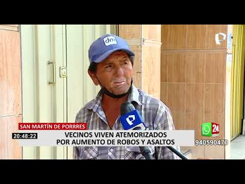 ¡Impactantes imágenes!: vecinos viven atemorizados por aumento de robos y asaltos en SMP