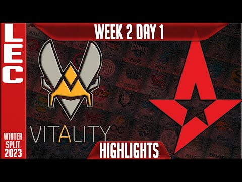 VIT vs AST Highlights | LEC Winter 2023 W2D1 | Team Vitality vs Astralis