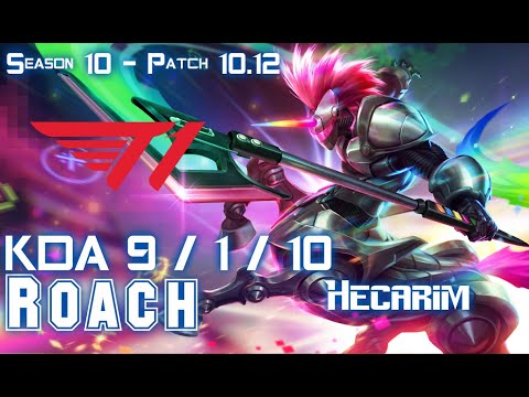 T1 Roach HECARIM vs WUKONG Top - Patch 10.12 KR Ranked