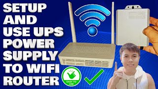 Download the video "How To Setup and Use Ups Power Supply To WiFi Router | Tagalog Tutorial"