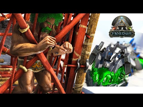 Watching Us Raid Him Whilst Caged - ARK Fjordur: Monarky S2 EP30