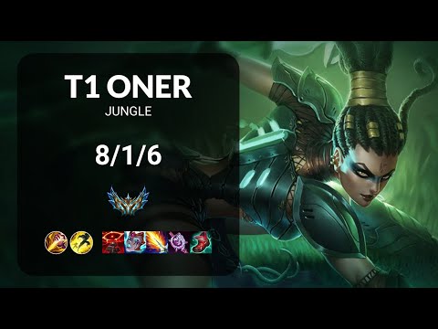 T1 Oner Nidalee vs Shyvana JUNGLE - KR  Patch 14.14