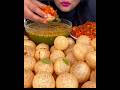 SPICE ASMR Eating Spicy Pani Puri With Spicy Ragra ️
