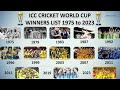 ICC Cricket World Cup Winners List From 1975 To 2023