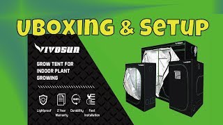 VIVOSUN Grow Tent 48"x48"x80" Unboxing & Setup - Amazon Best Seller