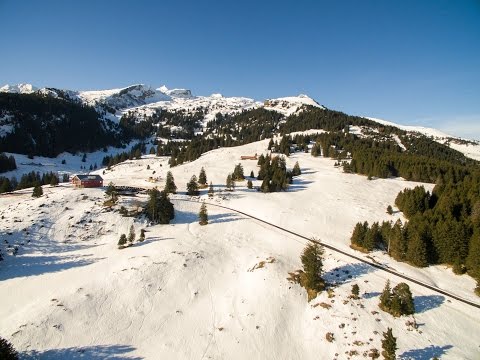 Luftaufnahme Berghaus Malbun Buchs SG, Schweiz