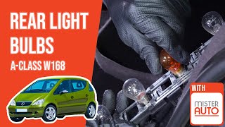 Youtube thumbnail of video "How to replace the rear light bulbs Mercedes A-Class W168 💡"