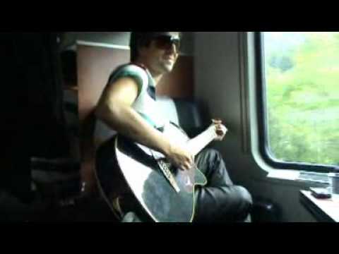 Jure Lesar (Eskobars), Neil Leyton & Izak Kosir (The Toronto Drug Bust) playing blues on the train