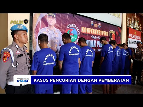 POLRES PEKALONGAN KOTA AMANKAN 9 TERSANGKA KASUS PENCURIAN DENGAN PEMBERATAN