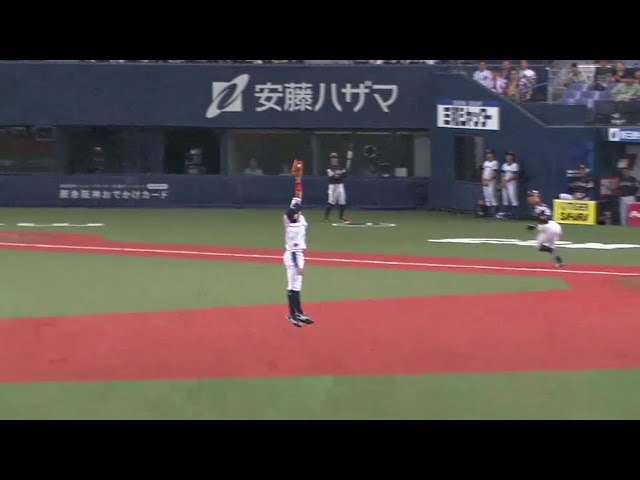 【6回表】バファローズ・安達 ファインプレーでピンチを救う!! 2018/8/17 Bs-H