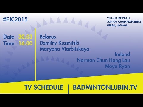 D.Kuzmitski,M.Viarbitskaya (BY) N.Chung Hang Lau,M.Ryan (IE) #EJC2015 Lubin,Poland