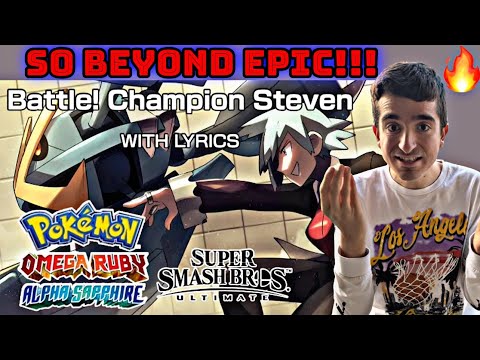 Reacting to "Battle! Champion Steven WITH LYRICS - Pokemon ORAS/SSBU Cover" | Juno Songs