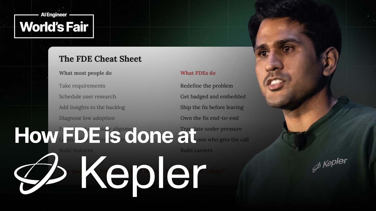 How Forward Deployed Engineering is done at Kepler — Vinoo Ganesh