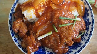 Sweet and Sour Fried Pork Chops Recipe | Peking Pork Chops | Wally Cooks Everything