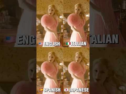 Popular by Ariana Grande from WICKED in Different Languages #shorts #wicked #arianagrande