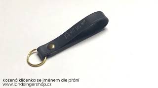 Kožená klíčenka se jménem dle přání.